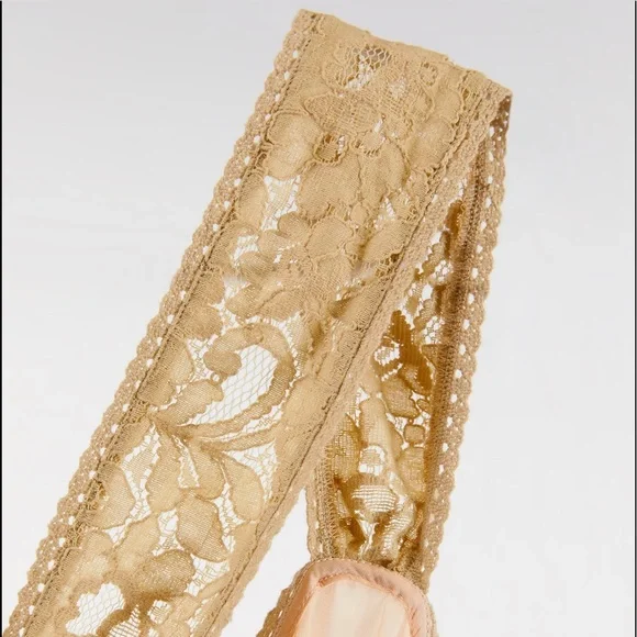 Zara SATIN MIDI LONG LACE STRAPS PEPLIM DRESS Front Slit at Hem Size S NEW - Picture 8 of 8